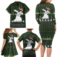Jesus Birthday Boy Christmas Family Matching Long Sleeve Bodycon Dress and Hawaiian Shirt Funny Xmas Holiday Patterns - Wonder Print Shop