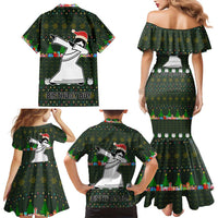 Jesus Birthday Boy Christmas Family Matching Mermaid Dress and Hawaiian Shirt Funny Xmas Holiday Patterns - Wonder Print Shop