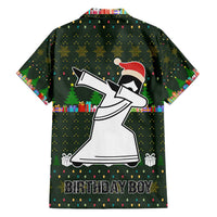 Jesus Birthday Boy Christmas Family Matching Off Shoulder Short Dress and Hawaiian Shirt Funny Xmas Holiday Patterns - Wonder Print Shop