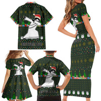 Jesus Birthday Boy Christmas Family Matching Short Sleeve Bodycon Dress and Hawaiian Shirt Funny Xmas Holiday Patterns - Wonder Print Shop