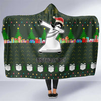 Jesus Birthday Boy Christmas Hooded Blanket Funny Xmas Holiday Patterns - Wonder Print Shop