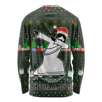 Jesus Birthday Boy Christmas Long Sleeve Shirt Funny Xmas Holiday Patterns - Wonder Print Shop