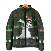 Jesus Birthday Boy Christmas Padded Jacket Funny Xmas Holiday Patterns - Wonder Print Shop