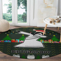 Jesus Birthday Boy Christmas Round Carpet Funny Xmas Holiday Patterns - Wonder Print Shop