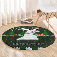 Jesus Birthday Boy Christmas Round Carpet Funny Xmas Holiday Patterns - Wonder Print Shop