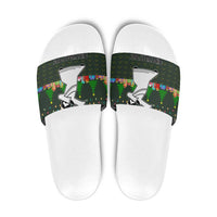Jesus Birthday Boy Christmas Slide Sandals Funny Xmas Holiday Patterns - Wonder Print Shop