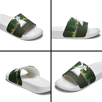 Jesus Birthday Boy Christmas Slide Sandals Funny Xmas Holiday Patterns - Wonder Print Shop