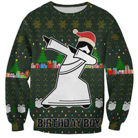 Jesus Birthday Boy Christmas Sweatshirt Funny Xmas Holiday Patterns - Wonder Print Shop