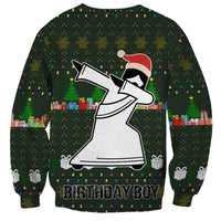 Jesus Birthday Boy Christmas Sweatshirt Funny Xmas Holiday Patterns - Wonder Print Shop