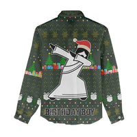 Jesus Birthday Boy Christmas Women Casual Shirt Funny Xmas Holiday Patterns - Wonder Print Shop