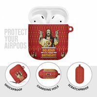 Jesus Birthday Christmas AirPods Case Funny Xmas Holiday Patterns - Wonder Print Shop