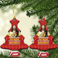 Jesus Birthday Christmas Ceramic Ornament Funny Xmas Holiday Patterns - Wonder Print Shop