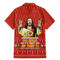 Jesus Birthday Christmas Family Matching Mermaid Dress and Hawaiian Shirt Funny Xmas Holiday Patterns - Wonder Print Shop