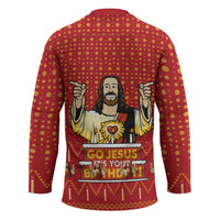 Jesus Birthday Christmas Hockey Jersey Funny Xmas Holiday Patterns - Wonder Print Shop