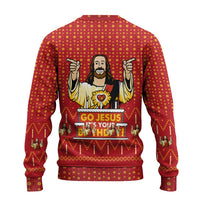 Jesus Birthday Christmas Ugly Christmas Sweater Funny Xmas Holiday Patterns - Wonder Print Shop