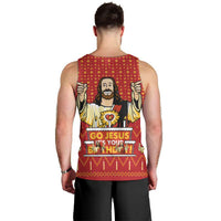 Jesus Birthday Christmas Men Tank Top Funny Xmas Holiday Patterns - Wonder Print Shop