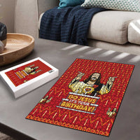 Jesus Birthday Christmas Puzzle Funny Xmas Holiday Patterns - Wonder Print Shop