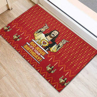 Jesus Birthday Christmas Rubber Doormat Funny Xmas Holiday Patterns - Wonder Print Shop