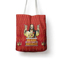 Jesus Birthday Christmas Tote Bag Funny Xmas Holiday Patterns - Wonder Print Shop