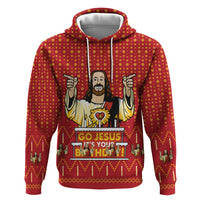 Jesus Birthday Christmas Zip Hoodie Funny Xmas Holiday Patterns - Wonder Print Shop
