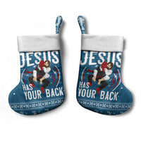 Jesus Has Your Back Jiu Jitsu Christmas Stocking Funny Xmas Holiday Patterns - Wonder Print Shop