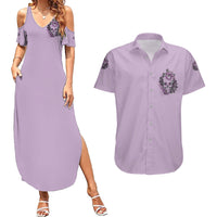I Am Who I Am Skull Couples Matching Summer Maxi Dress and Hawaiian Shirt - Wonder Print Shop