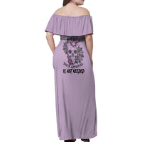 I Am Who I Am Skull Family Matching Off Shoulder Maxi Dress and Hawaiian Shirt - Wonder Print Shop
