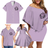 I Am Who I Am Skull Family Matching Off Shoulder Short Dress and Hawaiian Shirt - Wonder Print Shop