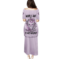 I Am Who I Am Skull Family Matching Puletasi Dress and Hawaiian Shirt - Wonder Print Shop