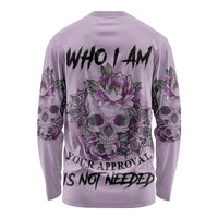 I Am Who I Am Skull Long Sleeve Shirt - Wonder Print Shop