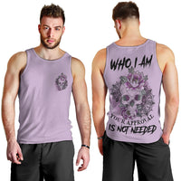 I Am Who I Am Skull Men Tank Top - Wonder Print Shop