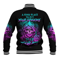 A Good Place To Put Your Opinions Baseball Jacket - Wonder Print Shop