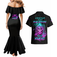 A Good Place To Put Your Opinions Couples Matching Mermaid Dress and Hawaiian Shirt - Wonder Print Shop