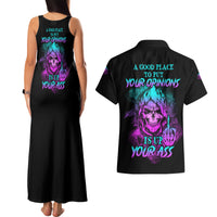 A Good Place To Put Your Opinions Couples Matching Tank Maxi Dress and Hawaiian Shirt - Wonder Print Shop
