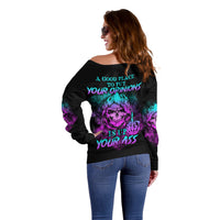 A Good Place To Put Your Opinions Off Shoulder Sweater - Wonder Print Shop