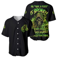 My Give A F Is Broken Reaper Baseball Jersey - Wonder Print Shop
