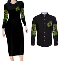 My Give A F Is Broken Reaper Couples Matching Long Sleeve Bodycon Dress and Long Sleeve Button Shirt - Wonder Print Shop