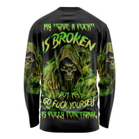 My Give A F Is Broken Reaper Long Sleeve Shirt - Wonder Print Shop