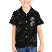 IDGAF Flag Skull Family Matching Puletasi Dress and Hawaiian Shirt - Wonder Print Shop