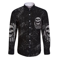 IDGAF Flag Skull Family Matching Short Sleeve Bodycon Dress and Hawaiian Shirt - Wonder Print Shop