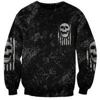 IDGAF Flag Skull Sweatshirt - Wonder Print Shop