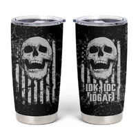 IDGAF Flag Skull Tumbler Cup - Wonder Print Shop