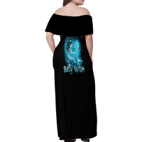 Salty Witch Mermaid Halloween Family Matching Off Shoulder Maxi Dress and Hawaiian Shirt - Wonder Print Shop
