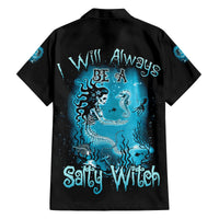 Salty Witch Mermaid Halloween Family Matching Off Shoulder Short Dress and Hawaiian Shirt - Wonder Print Shop