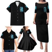 Salty Witch Mermaid Halloween Family Matching Puletasi Dress and Hawaiian Shirt - Wonder Print Shop