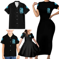 Salty Witch Mermaid Halloween Family Matching Short Sleeve Bodycon Dress and Hawaiian Shirt - Wonder Print Shop