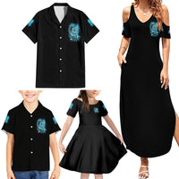 Salty Witch Mermaid Halloween Family Matching Summer Maxi Dress and Hawaiian Shirt - Wonder Print Shop