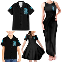 Salty Witch Mermaid Halloween Family Matching Tank Maxi Dress and Hawaiian Shirt - Wonder Print Shop