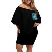 Salty Witch Mermaid Halloween Off Shoulder Short Dress - Wonder Print Shop