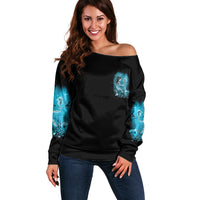 Salty Witch Mermaid Halloween Off Shoulder Sweater - Wonder Print Shop